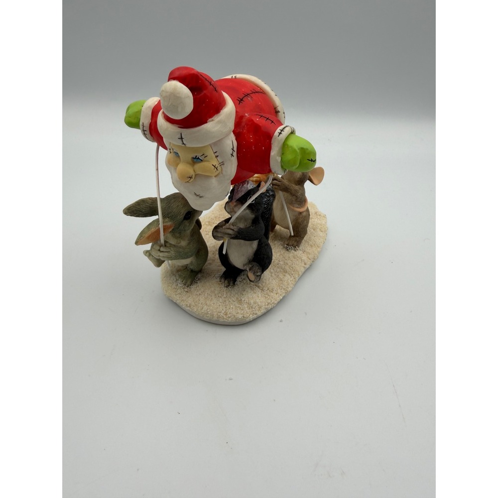 Charming Tails The Santa Balloon Figurine 87/708 Fitz and Floyd Christmas Mouse